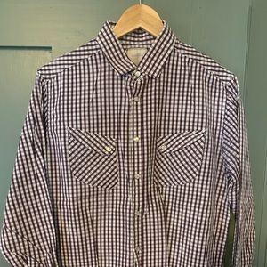Billy Reid pearl snap shirt size medium